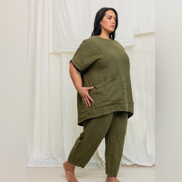 Elizabeth Suzann Harper Tunic mid weight linen - Picture 12 of 13